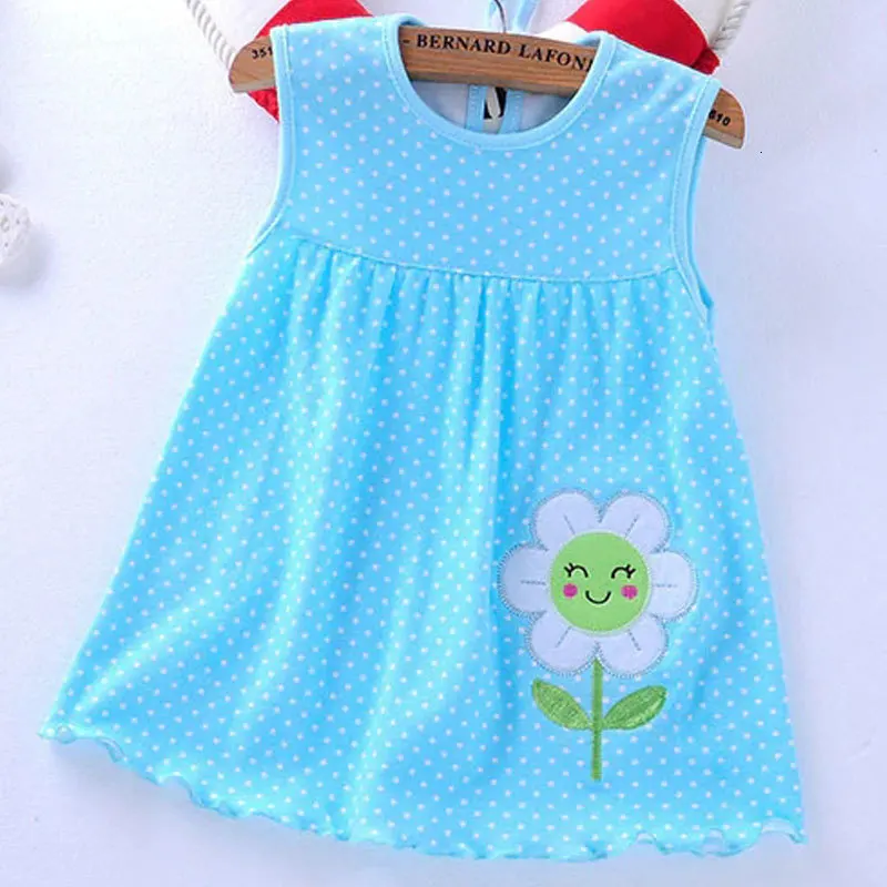 Baby Dress 2018 Summer New Girls Fashion Infantile Dresses Cotton Children's Clothes Flower Style Kids Clothing Princess | Мать и