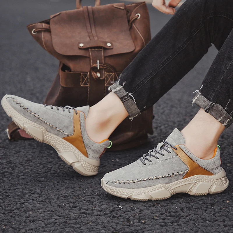 

korean winter fashion men espadrilles black gym for Male vintage leather 2020 walking top mens sneakers white male Casual Mens