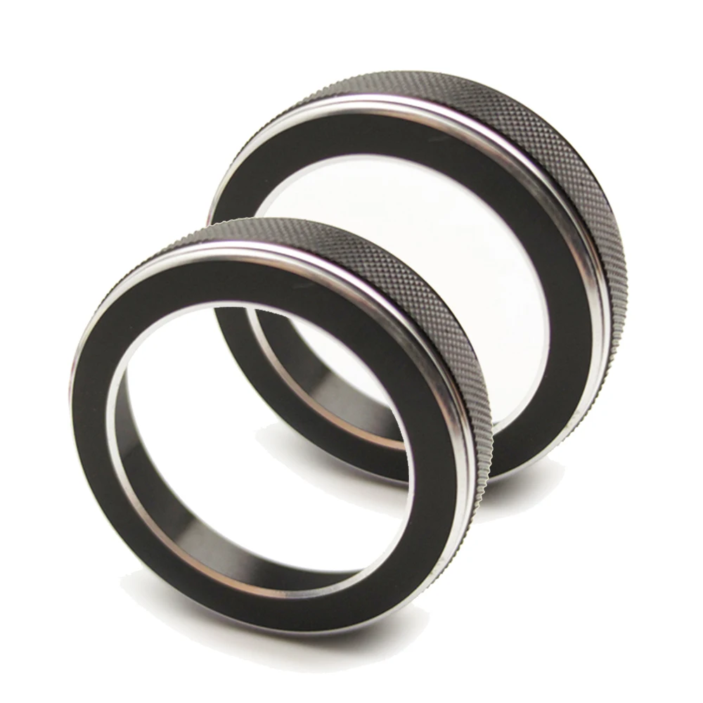 

Fit For Jeep Volume Knob Cover Grand Cherokee Fit For Jeep Grand Cherokee Central Volume Knob Ring Pair Black & Silver