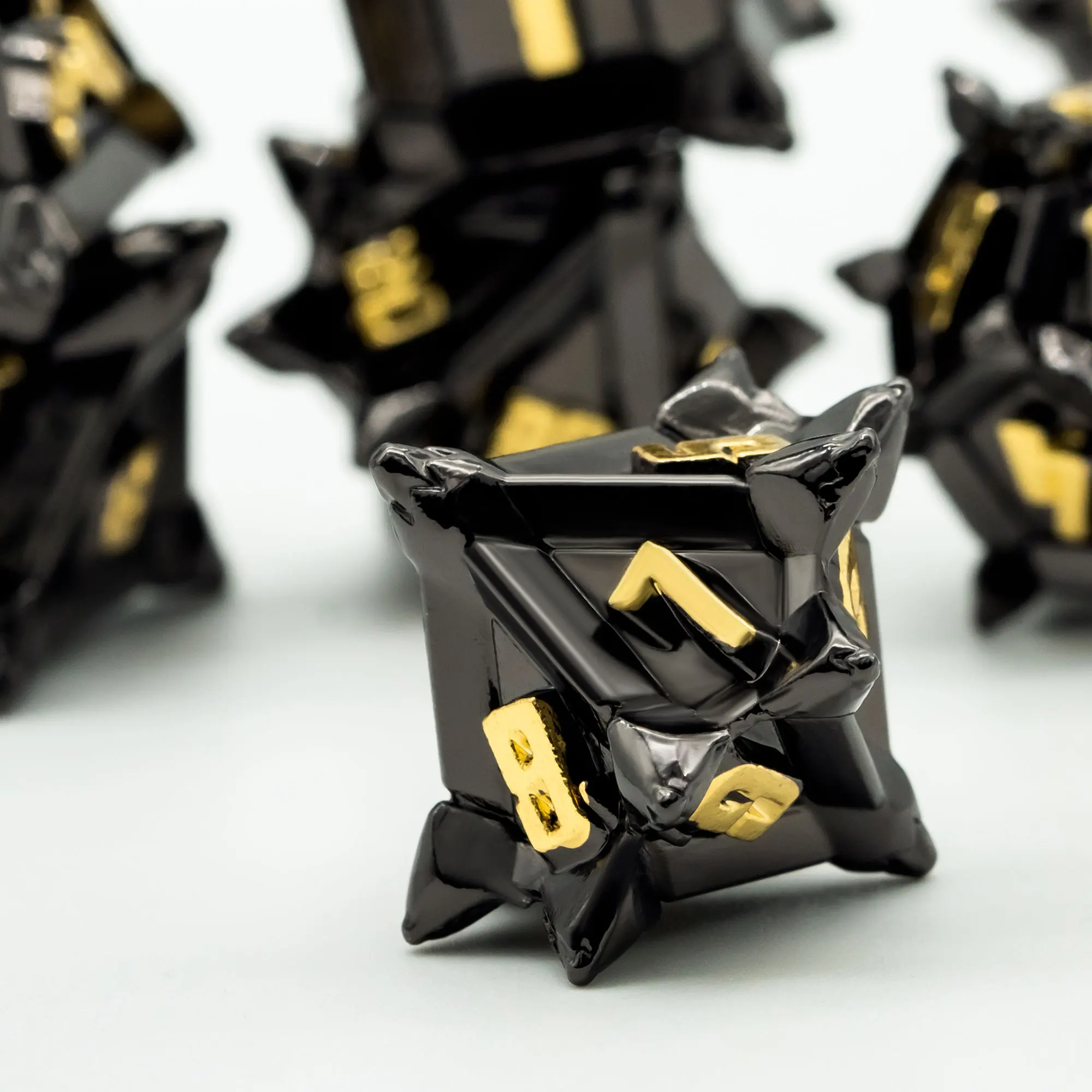 Набор металлических костей Cusdie Pinwheel D & 7 шт. искусственных набор многогранных