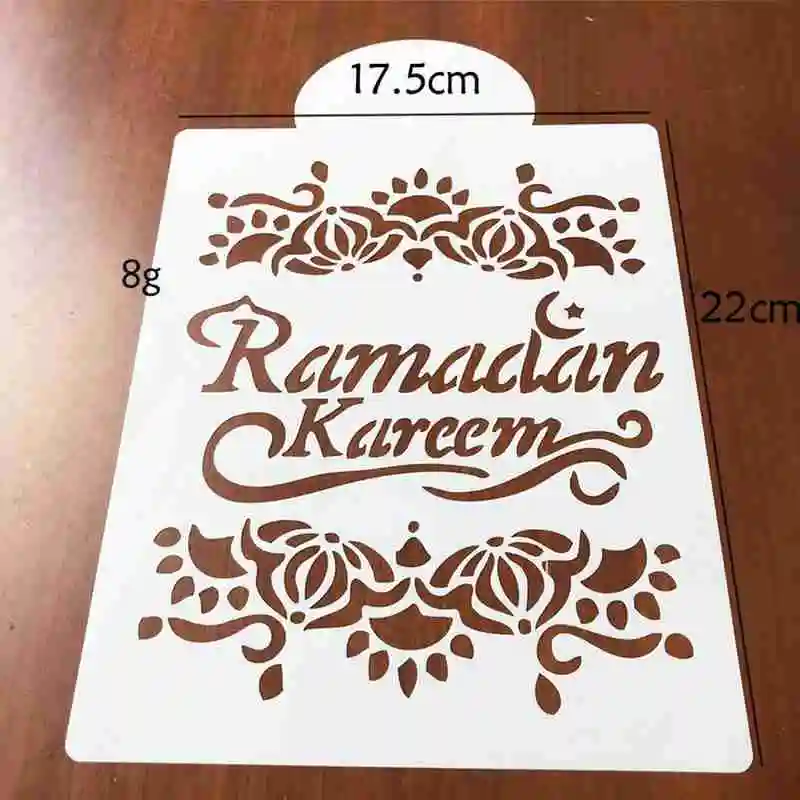 

Eid Hajj Mubarak Pattern Cake Stencil Plastic Lace DIY Cake Mold Template Decorating Bakeware Tool Border Cake Drawing U0R3