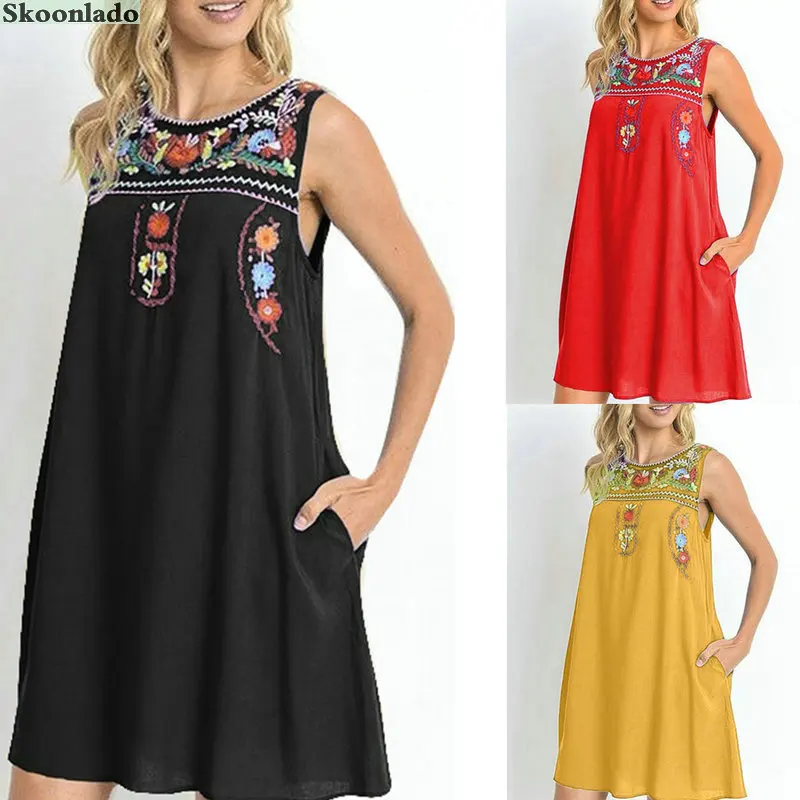 Высококачественное женское льняное хлопковое платье без рукавов стильное