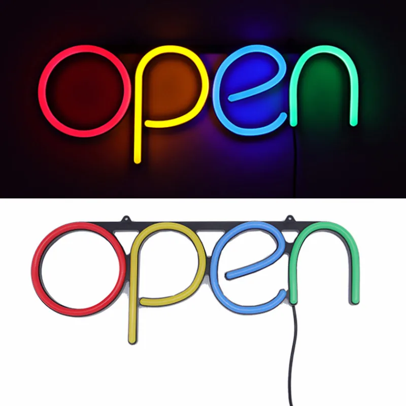 

CALCA OPEN Neon Sign Business LED Light Lamp Integrative Ultra Bright Bar Club KTV Store Shop Advertising Lighting Lamp