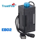 TrustFire EB02 велосипед Водонепроницаемый 8,4 V 18650 батарея USB Power Bank чехол коробка DC 8,4 V батареи пакет Чехол Коробка для светодиодного освещения велосипеда