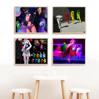 cartoon hot game among us creative canvas painting prints poster kids room wall art picture bedroom living room home decoration