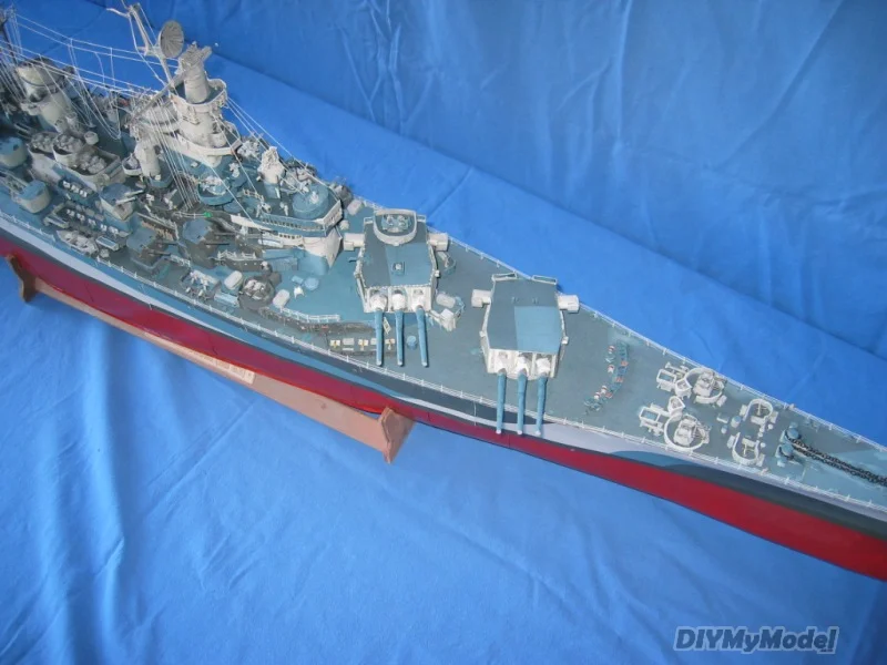 DIYMyModeI-rompecabezas DIY de USS missuri, maqueta de papel artesanal, hecho a mano juguete, regalo, utillaje de pel&iacute;cula-1