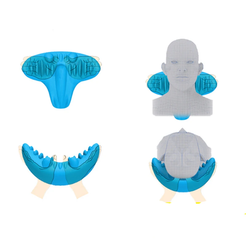 

Portable neck massage pillow acupoint massager health care neck pillow travel office orthopedic pillow