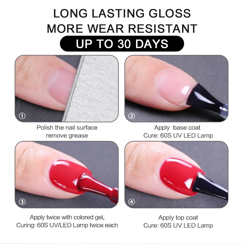 

Arte Clavo Long Lasting 15ml Base Coat Gel Top Coat Soak Off Foundation Nail Gel Polish Lacquer Gel Nail Polish UV Gel Varnishes