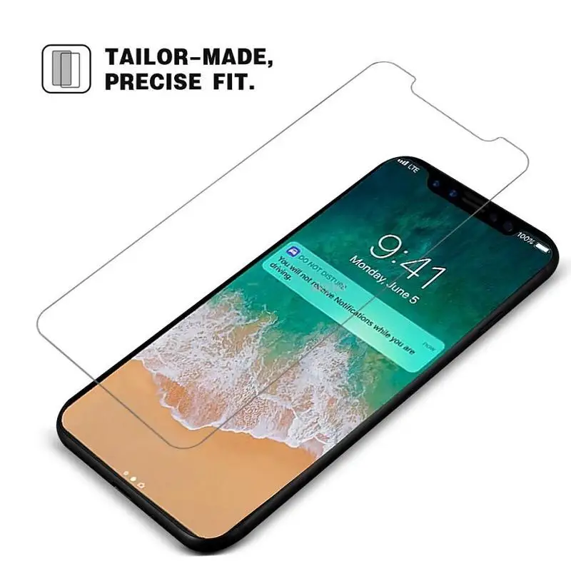9H защитная пленка Закаленное стекло для iphone 7 6 6s 8 Plus X XS MAX XR Utra thin защита экрана iPhone