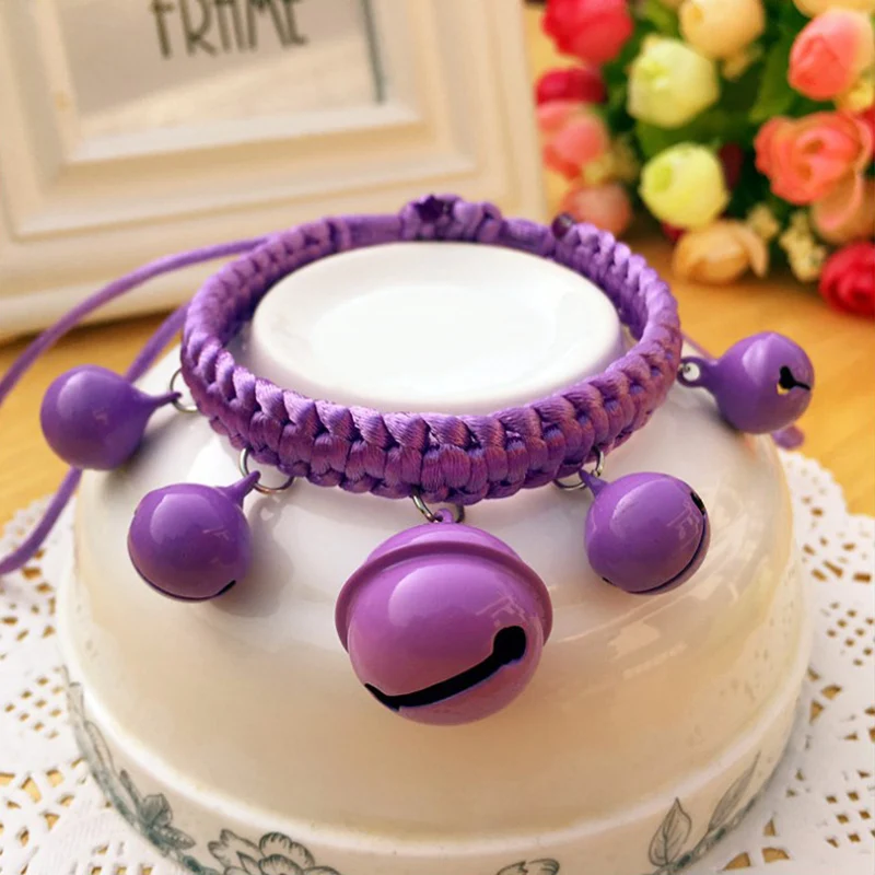 

Cute Braid Drawstring Collar Bell Dog Collar Personalized Pet Collarfor Small Medium Large Dogs Pet Cat Accessories