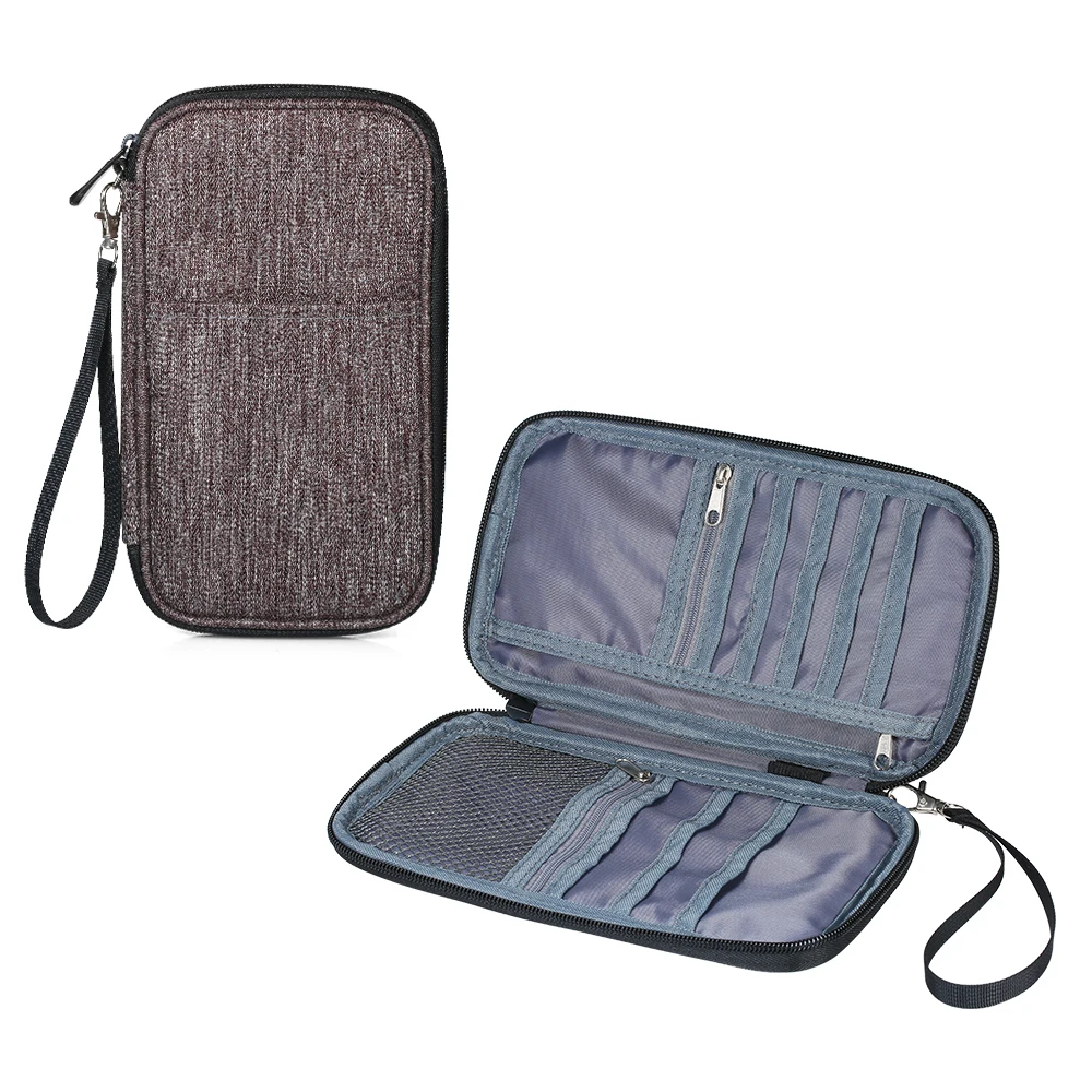 Семья чехол заграничного паспорта держатель Чехол портмоне с застежкой молнией