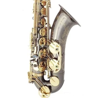 new tenor saxophone high quality brass sax b flat tenor saxophone playing professionally paragraph music black nickel gold sax