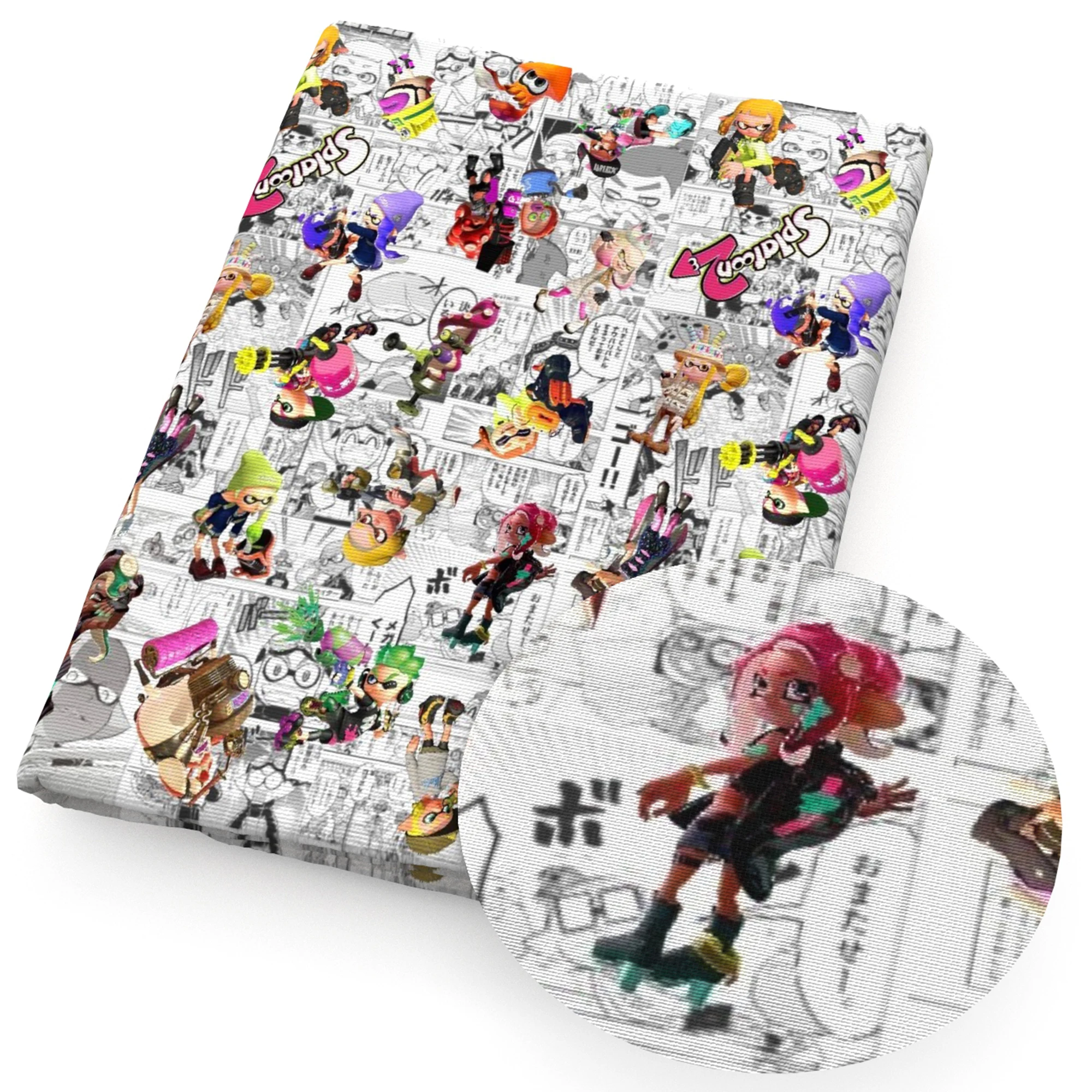 50*145 см ткань из полиэстера и хлопка японская с аниме принтом для шитья рукоделия