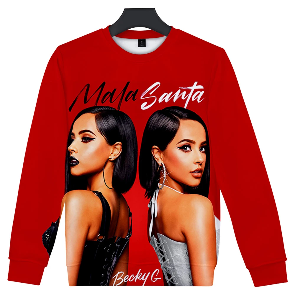 

Becky G 3D Printed O-Neck Sweatshirt Women/Men Fashion Long Sleeve Sweatshirts Hot Sale Streetwear Clothes