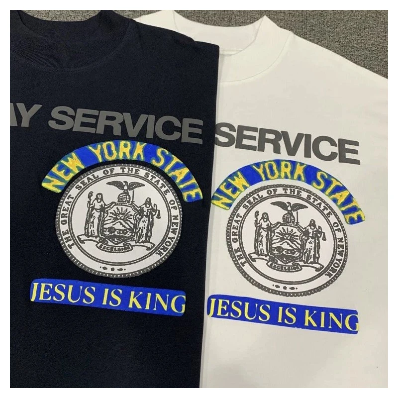 

summer new Kanye West Jesus is king Detroit Sunday limited men women oversized 11 Tee high street hip hop short sleeve T-Shirt