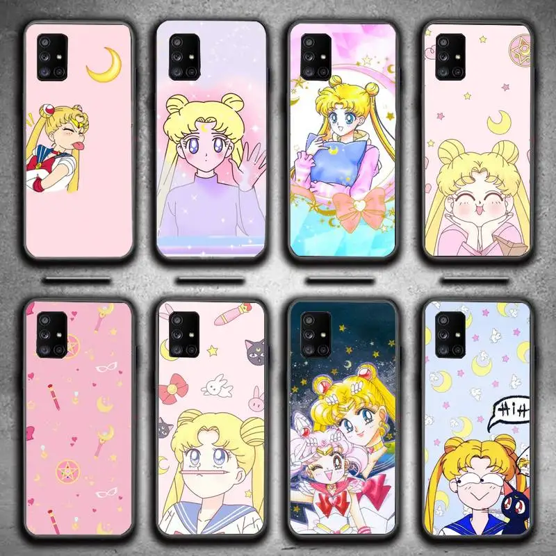

Lovely Sailors Cute Moon Phone Case for Huawei p30 p40 p20 lite pro mate 9 10 20 30 40 20X coque Fundas