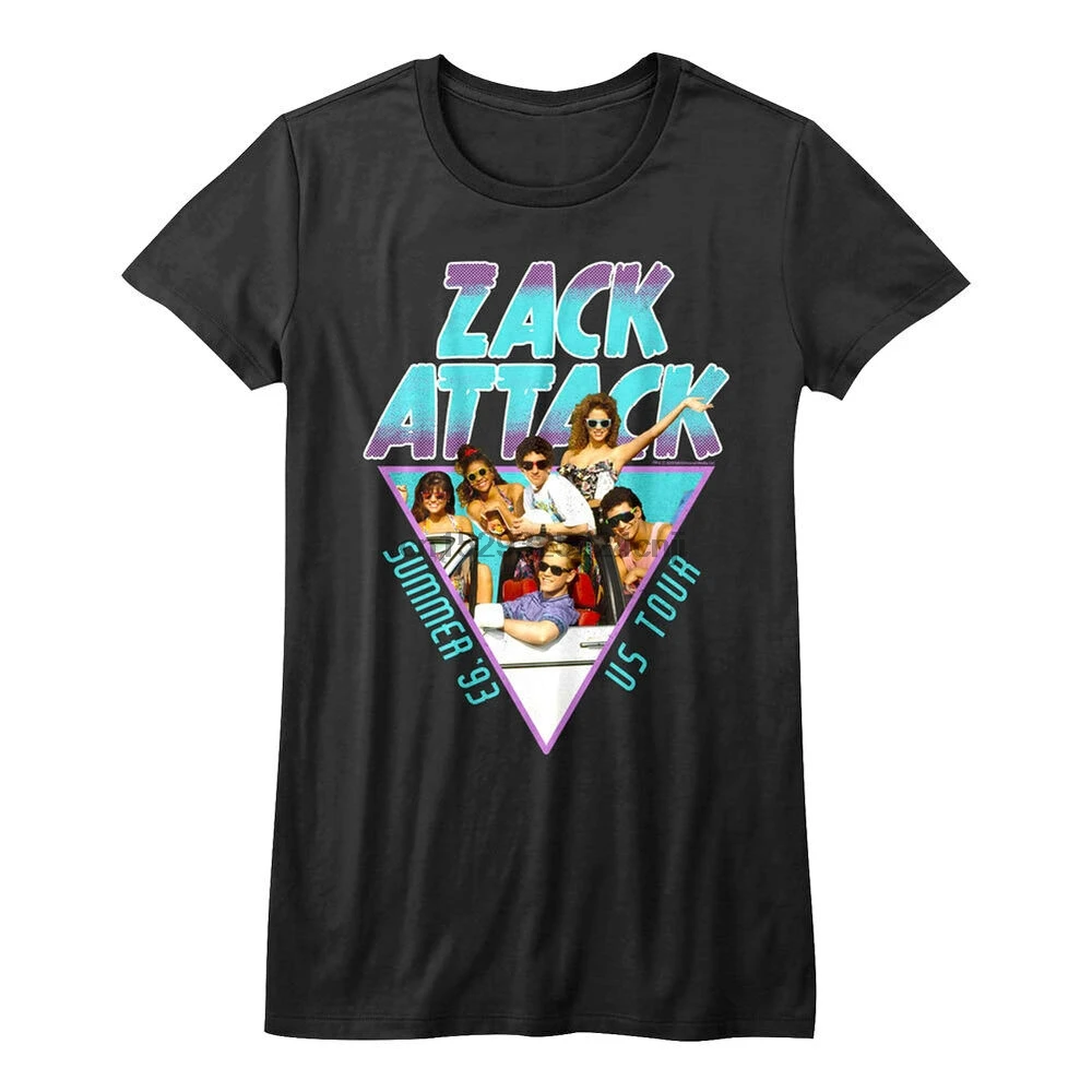Женская футболка с надписью Save by the Bell Zack Attack американский тур лето 1993 концерт в