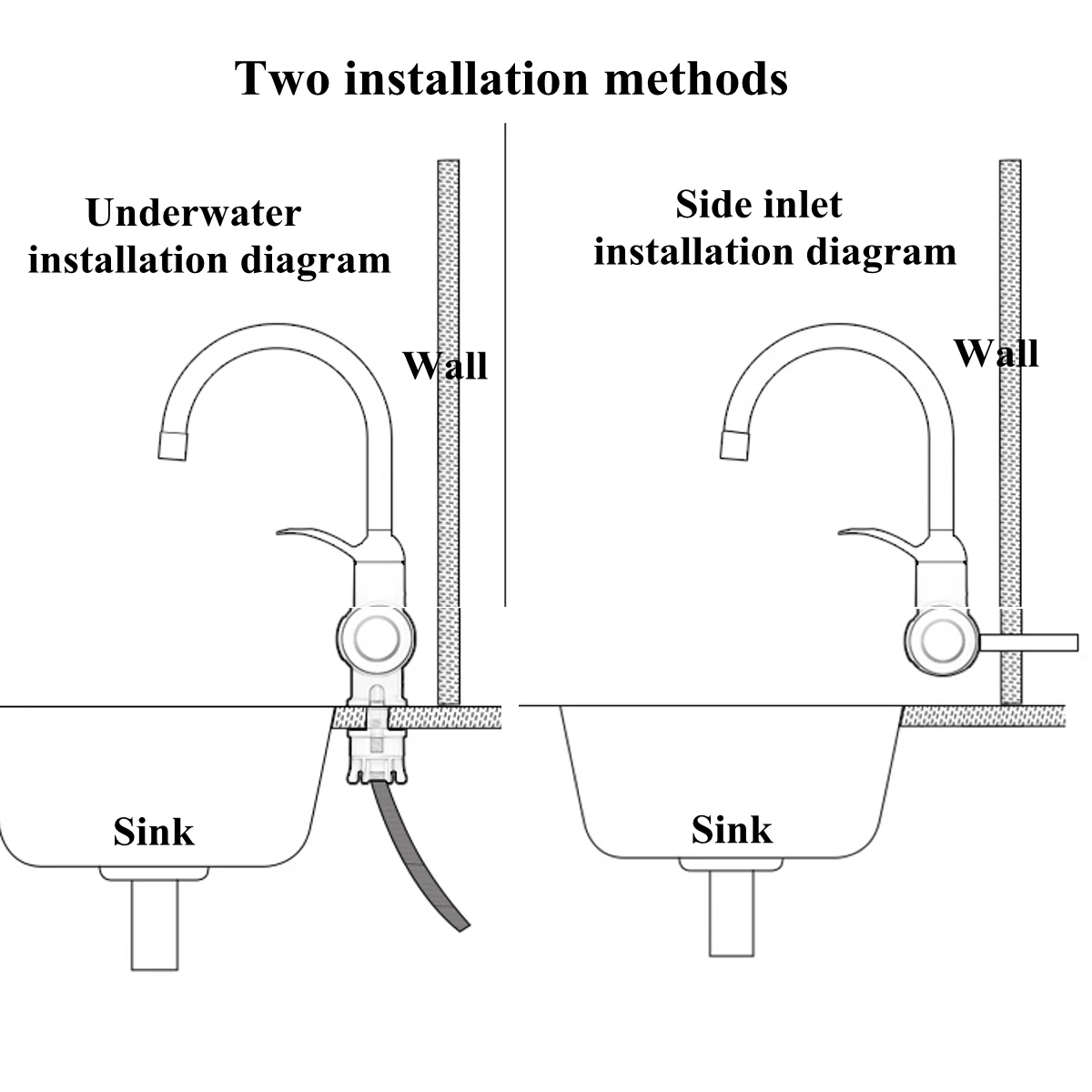 

3000W Electric Kitchen Water Heater Tap Instant Hot Water Faucet Heater Cold Heating Faucet Tankless Instantaneous Water Heater