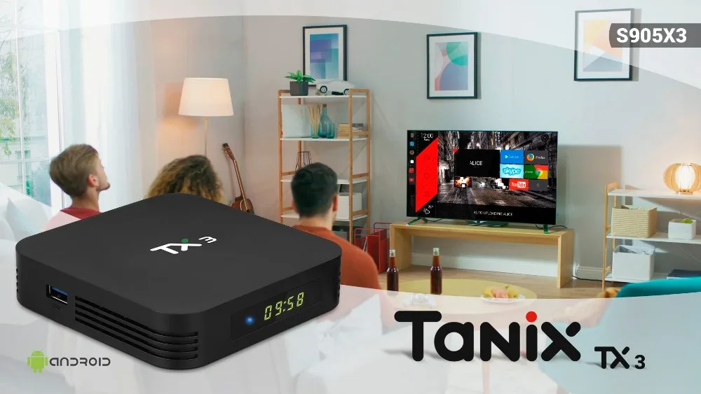 VHXSIN 10 шт. TX3 Android 9,0 ТВ-приставка Amlogic S905X3 Четырехъядерный 4 ГБ 32 ГБ 64 Гб Ютуб Смарт медиаплеер 8k HD телеприставка