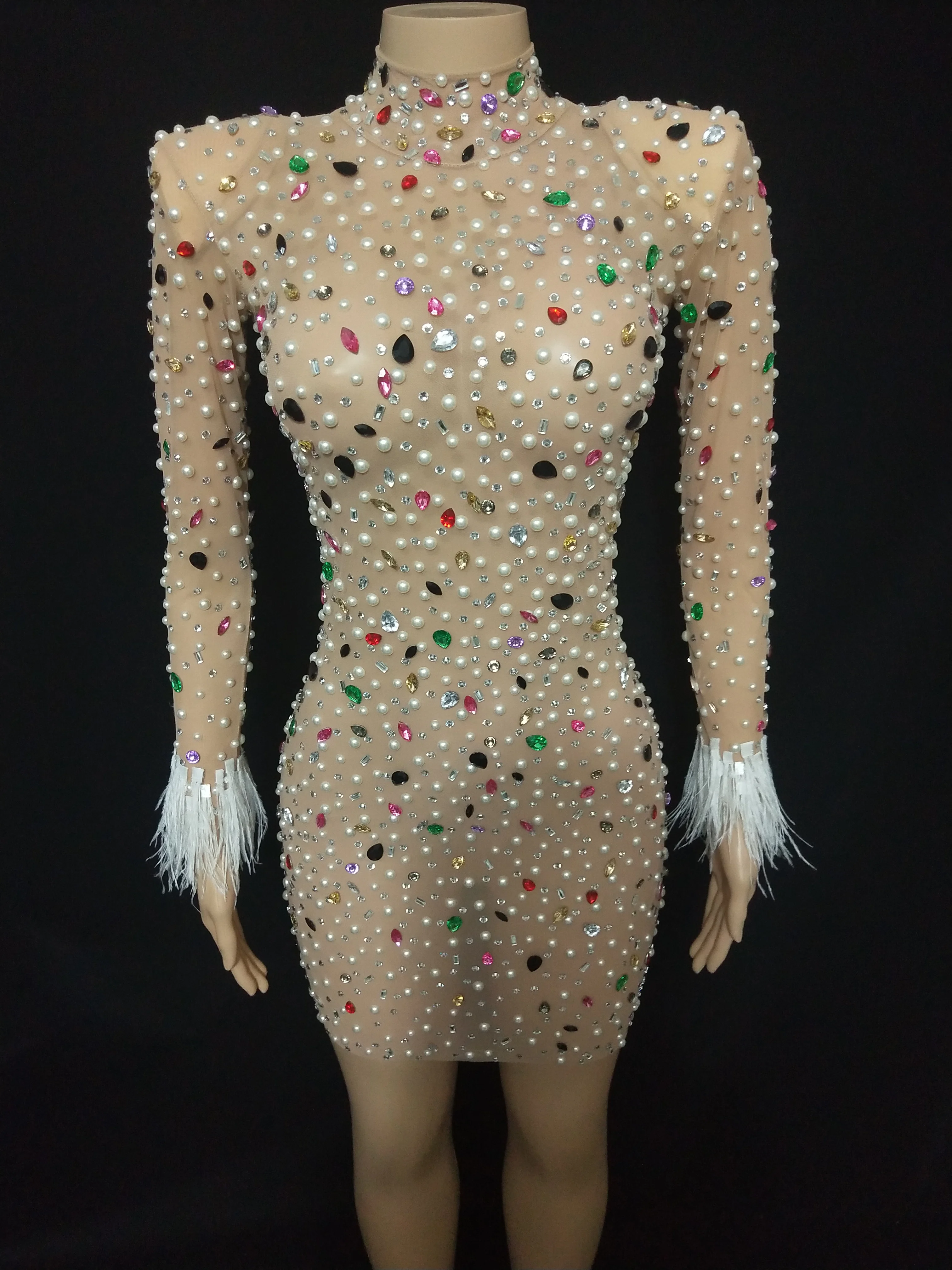 Вечернее платье вечерние женские певец и ведущий модель сценическая одежда