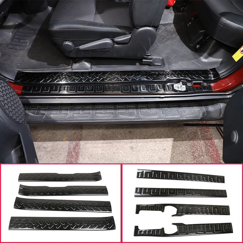 

Door Sill Scuff Plate Interior Trim For Toyota FJ Cruiser 07-21 Stainless Steel Threshold Protector Plates Cover Car Accessories