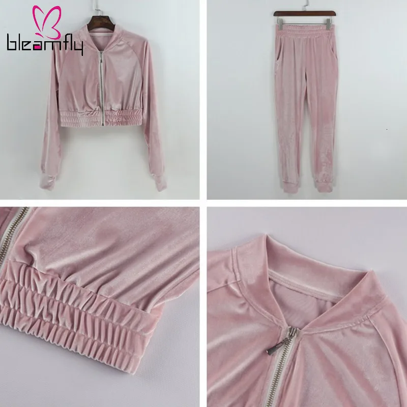 2019 осенне зимний комплект из двух предметов повседневный спортивный костюм с