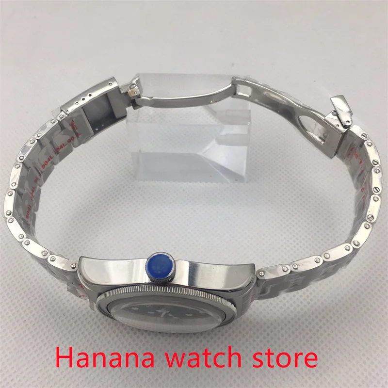 Мужские часы BLIGER 41 мм с сапфировым стеклом и циферблатом красного черного синего