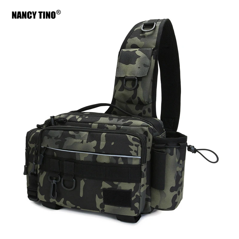 

NANCY TINO Fish Lures Bag Multifunctional Tackle Bags Single Shoulder Crossbody Bag Waist Pack Fishing Gear Utility Storage 1Pcs