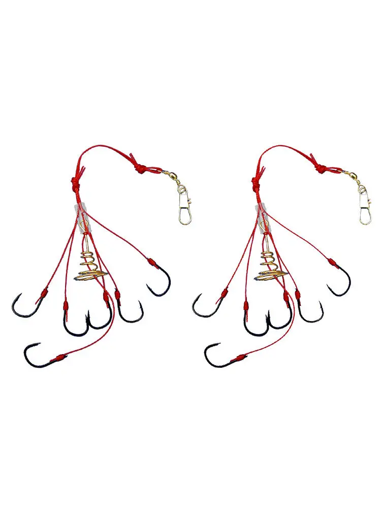 

2pcs Explosion Fishing Hook Fishing Lure Bait Trap Feeder Cage Sharp Fishing Hook with Stainless Steel Springs