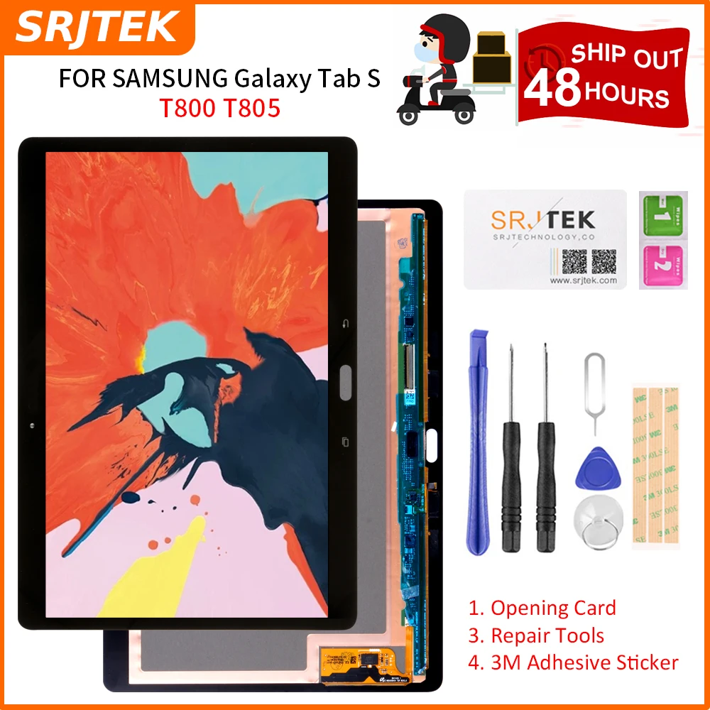 Srjtek 10 5 &quotдля Samsung Galaxy Tab S T800 T805 SM-T800 ЖК-дисплей с сенсорным экраном дигитайзер