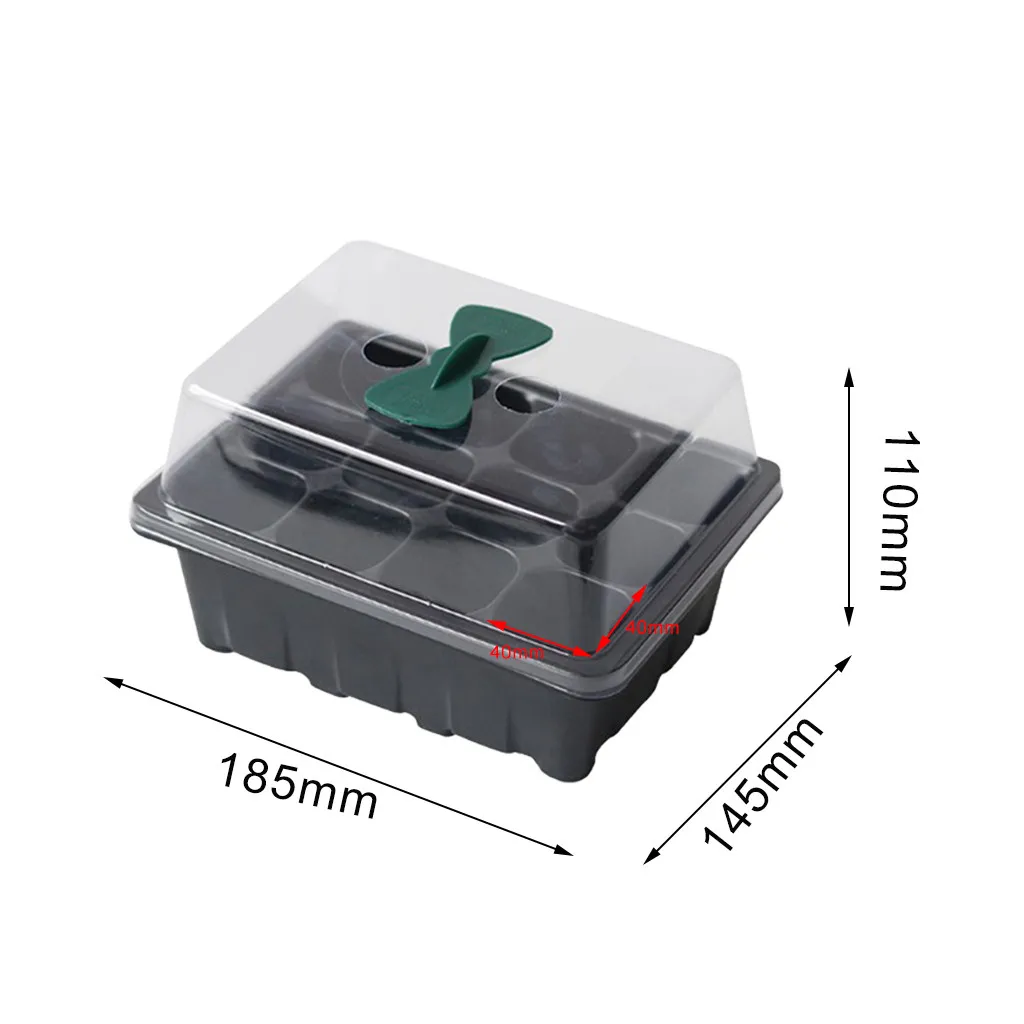 

12 Hole Plant Seed Tray Grows Box Nursery Seedling Starter Garden Yard Tray Nursery Pot Seedling Starter for Flower Garden J80
