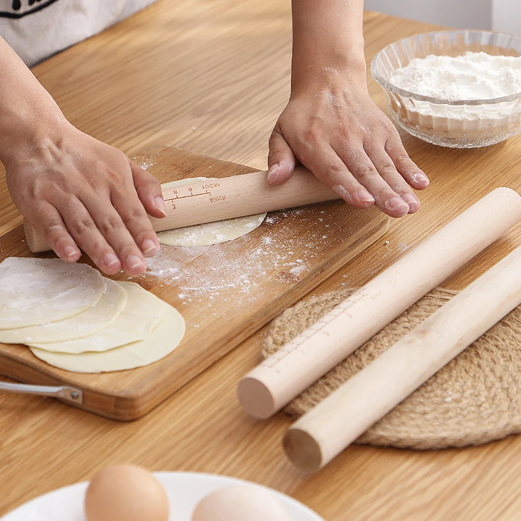 Антипригарная деревянная скалка для торта помадки печенья лапши печенья|Скалки