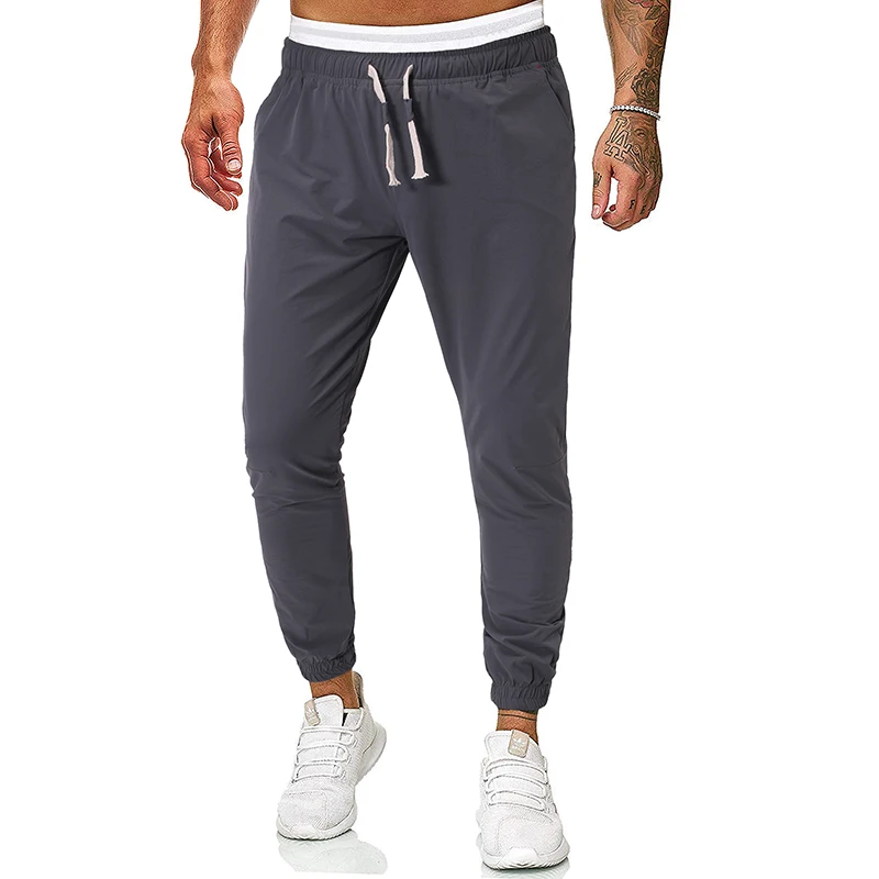 style 1-dark gray Adisputent, осенние мужские брюки, бодибилдинг, уличная одежда, спортивные штаны, спортивные штаны для бега, спортивные мужские одноцветные штаны на молнии - Цвет: style 1-dark gray
