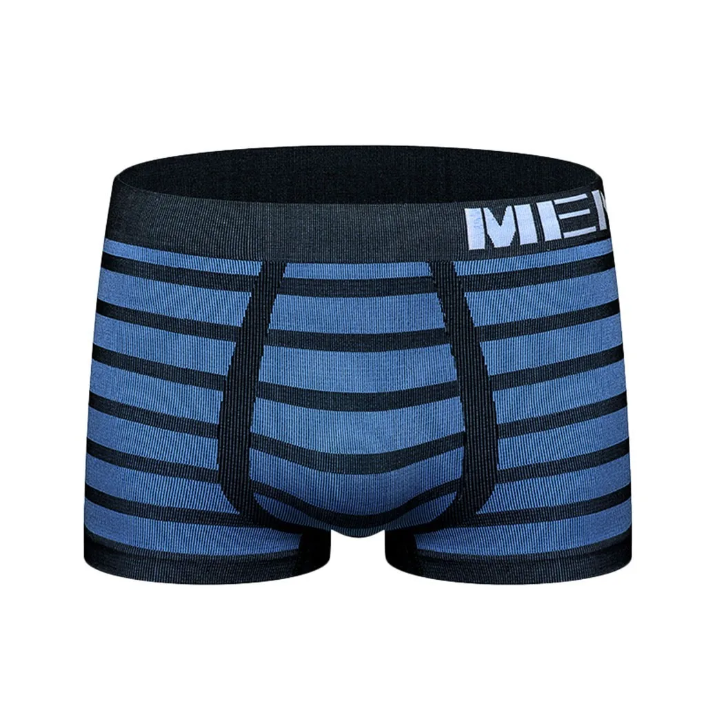 Женские полосатые трусики сексуальное мужское нижнее белье дышащие трусы со