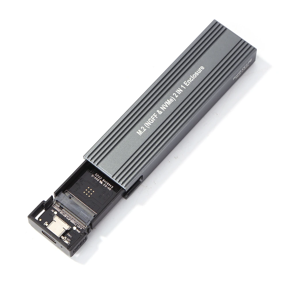 M.2 to USB 3.1 SSD Case Dual Protocol NVME PCIe NGFF SATA M2 Adapter for 2230 2242 2260 2280 NVMe/SATA RTL9210B | Компьютеры и офис
