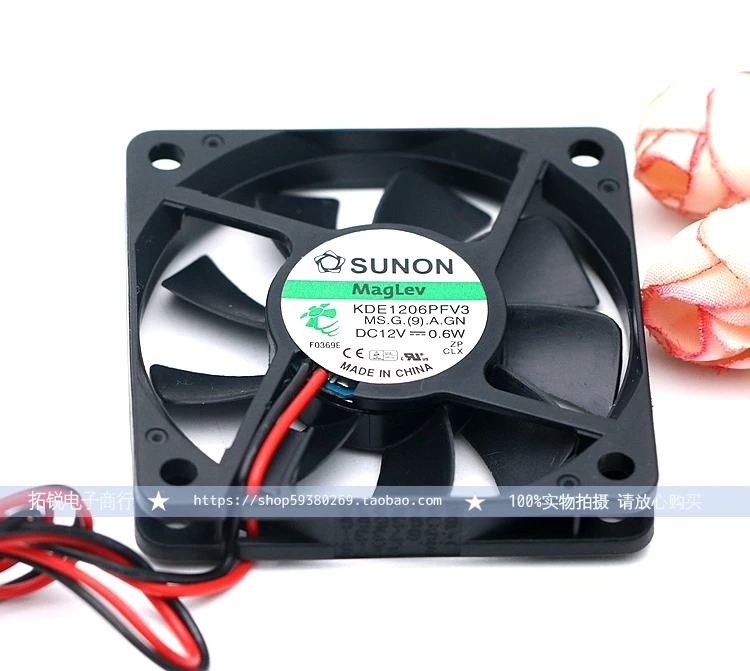 Оригинальный Sunon SUNON Kde1206pfv3 6010 0 6 Вт на магнитной подвеске ультра тонкий бесшумный