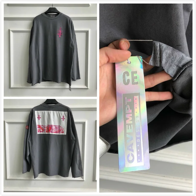 

19FW CAV EMPT C.E CE Hoodie Men Women Streetwear Hip Hop Stranger Things Sweatshirt Embroidery CAVEMPT C.E Grey White Hoodies