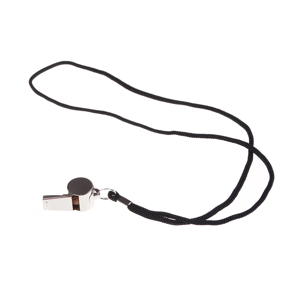 

1m Metal Referee Whistles Whistles with Lanyard for Football Coaches and Officials
