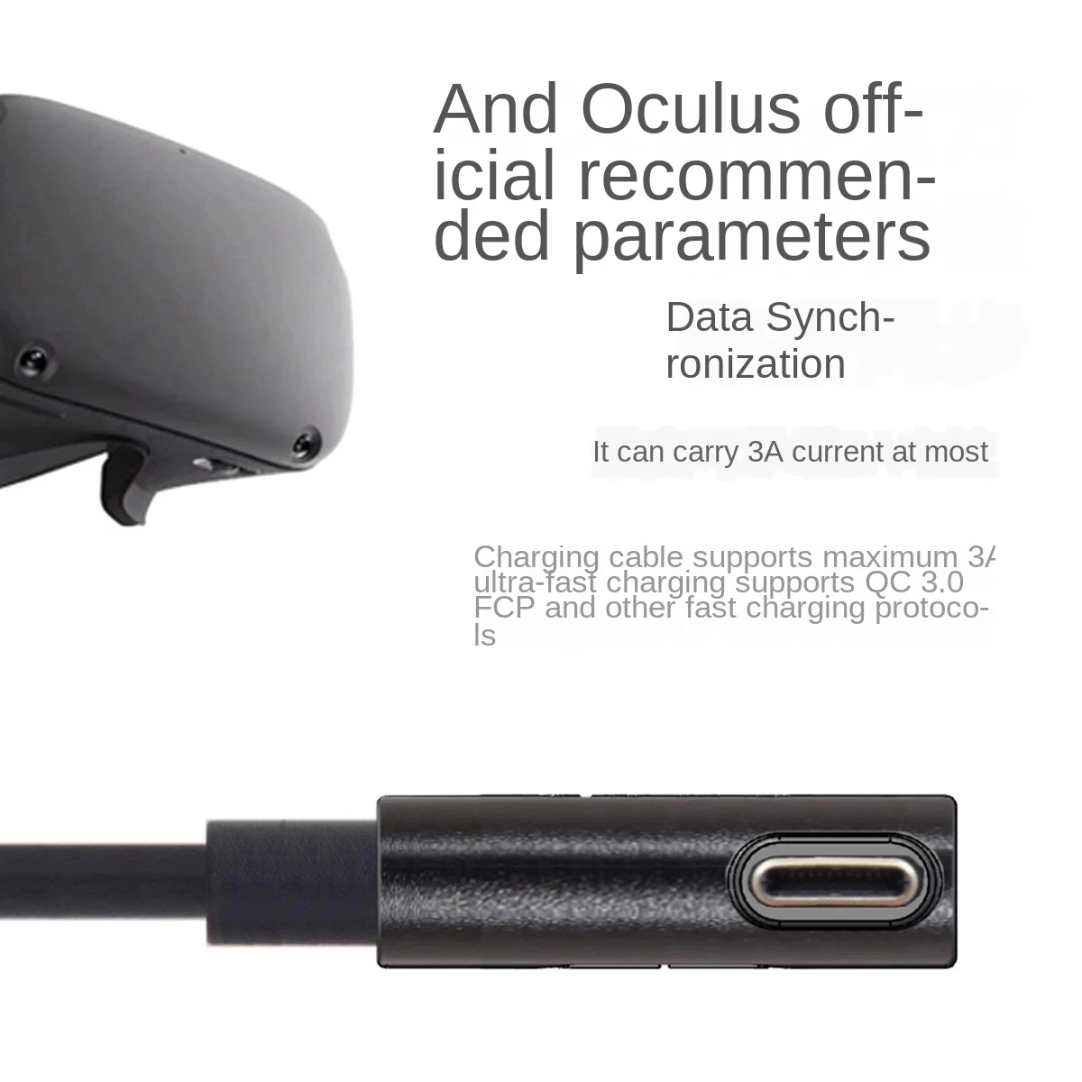Гибкий кабель Oculus Quest 5 м 3 2 соединительных кабеля USB совместимый с прямым углом
