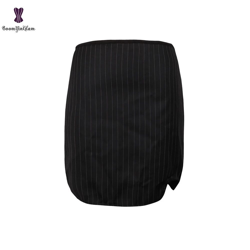 Черное платье-корсет в горошек офисный женский костюм на шнуровке бюстье