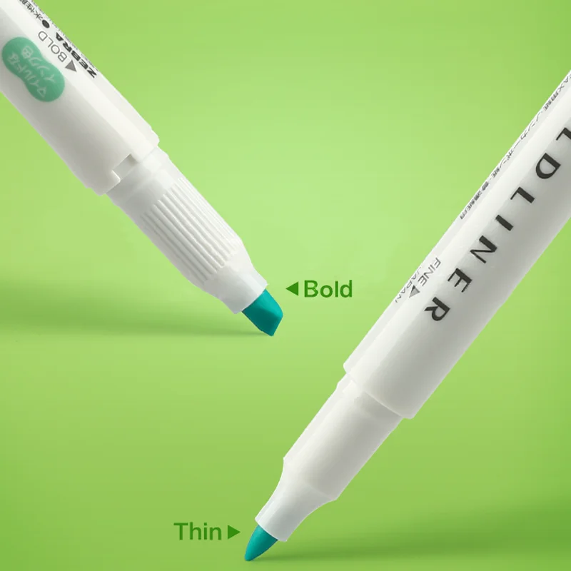 5 шт./лот хайлайтер с принтом зебры для офиса и школы двусторонний круглый носок |