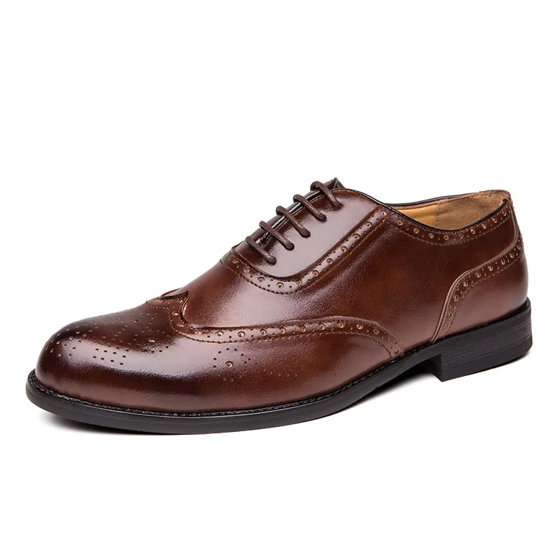 

Classic Men Dress Oxford Shoes Men Genuine Leather Formal Casual Dress Gentlemen Shoes