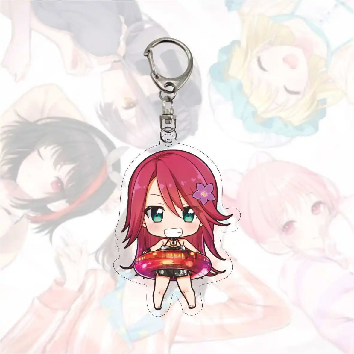 Взгляд! Брелок Toyama Kasumi Ran Mitake милые цифры акриловый брелок кольцо держатель