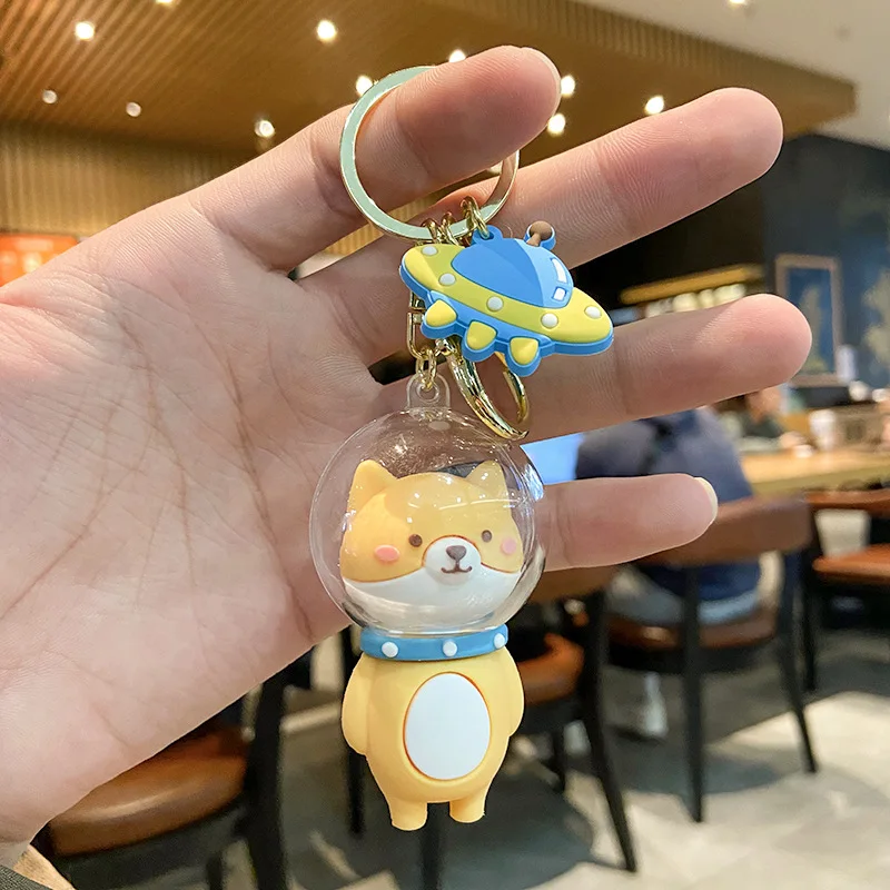 

Cute Cartoon Shiba Inu Keychain Women Girl PVC Resin Animal Toy Pet Dog Lover Key Ring Holder Excellent Gift for Car Accessories
