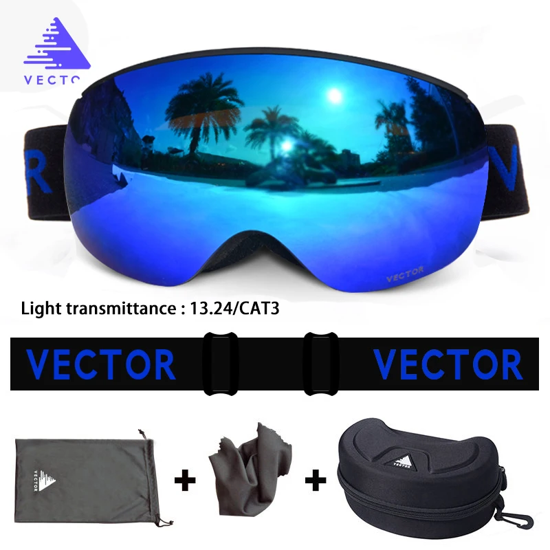 Color 8 OTG характерный принт ремень лыжные очки зимние очки мужские Skibrille Анти-туман сноуборд лыжи женские солнцезащитные очки, для занятий спортом на открытом воздухе - Цвет: Color 8