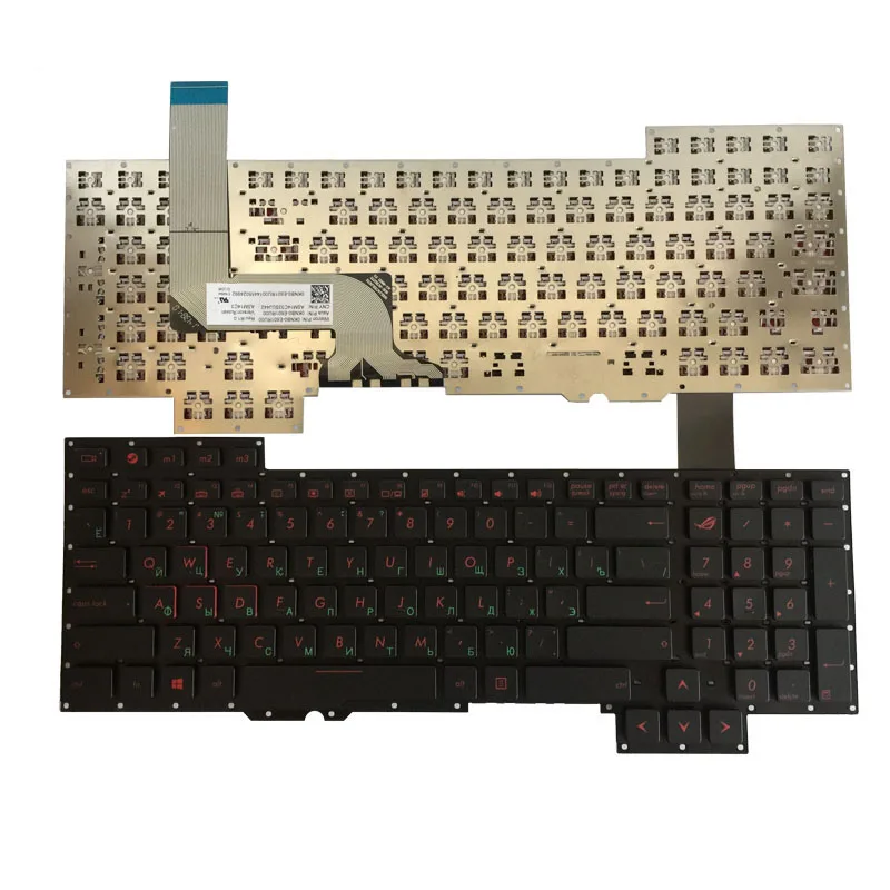 Русская клавиатура для Asus G751 G751JM G751JT G751JY 0KNB0 E601RU00 ASM14C33SUJ442 RU ноутбука без