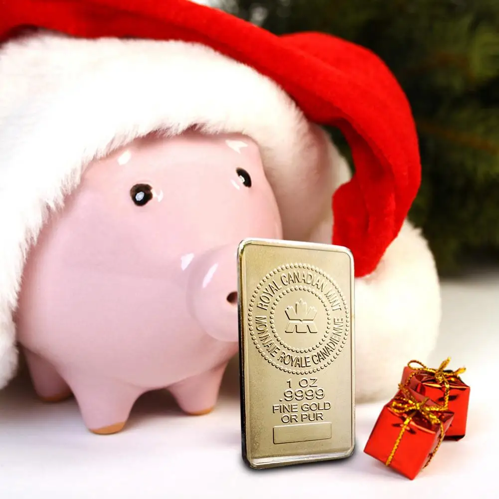 Rectangular Coins Canadian Gold Maple Leaf Coin 2021 Commemorative For Decoration Souvenir Gift Collection | Дом и сад