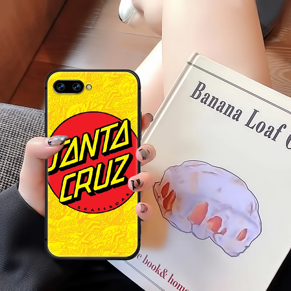 

Santa Cruz Skateboard Brand Phone Case Cover Hull For HUAWEI honor 8 8c 8a 8x 9 9a 9x V10 MATE 10 20 I lite pro black Cover