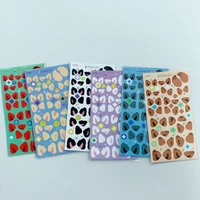 coloured fox ear tail cute stickers korean ins star idols photo creative paster stationery children kawaii decorative sticker