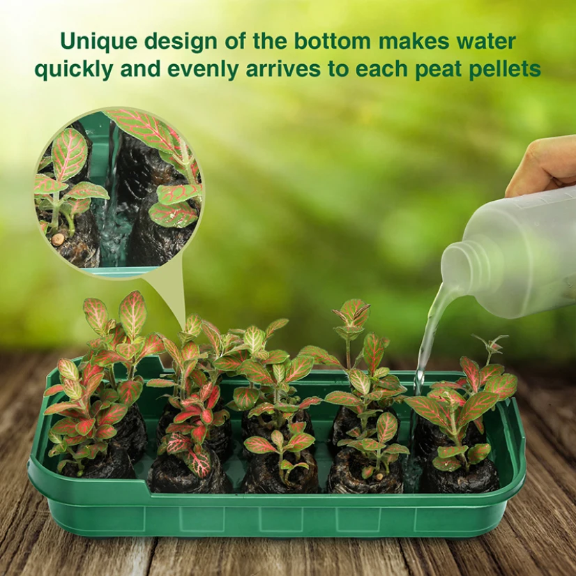 Горшок для семян растений 10 отверстий помещений садоводства гидропоники балкона